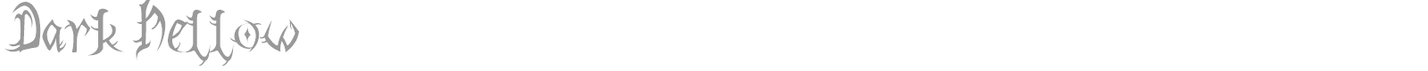 Dark Hellow font preview